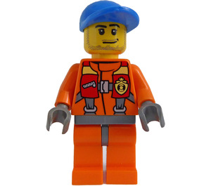 LEGO Coast Bewaker City - Rescuer minifiguur