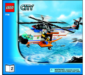 LEGO Coast Guard Helicopter & Life Raft Set 7738 Instructions