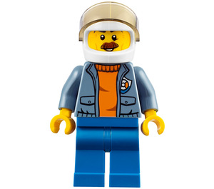 LEGO Kystvagten Helikopter Pilot Minifigur