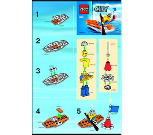 LEGO Coast Guard Kayak 5621 Ohjeet