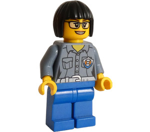 LEGO Coast Guard Officer with Glasses and Black Hair Minifigure