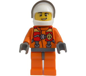 LEGO Kystvakt Pilot med Hvit Hjelm Minifigur