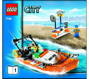 LEGO Coast Bewaker Truck met Speed Boat 7726 Instructions