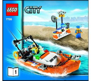 LEGO Coast Guard Truck with Speed Boat 7726 Instructies