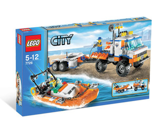 LEGO Coast Guard Truck with Speed Boat Set 7726 Packaging