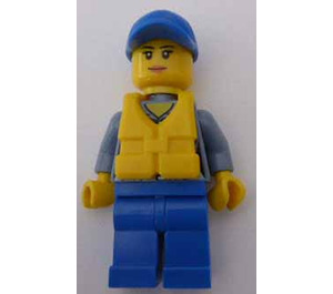 LEGO Coast Guard with Life Jacket and Blue Cap - Female Minifigure