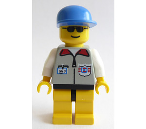 LEGO Coast Guard with Light Gray Vest with white Arms and ID-Card Minifigure