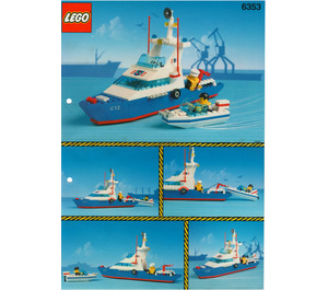 LEGO Coastal Cutter 6353 Instructies