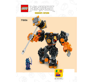 LEGO Cole's Elemental Earth Mech Set 71806 Instructions