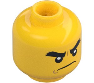 LEGO Cole with Tousled hair and Head Band Minifigure Head (Recessed Solid Stud) (3626 / 33894)