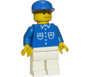 LEGO Collared Skjorta, Pants, och Keps Minifigur