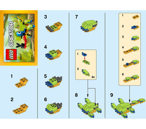 LEGO Colorful Chameleon Set 30477 Instructions