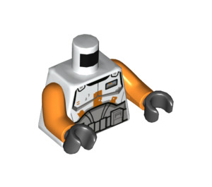 LEGO Commander Cody med Oransje Visir Minifigur Overkropp (973 / 76382)