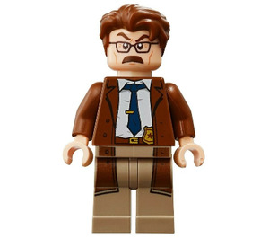 LEGO Commissioner Gordon mit Braun Coat Minifigur