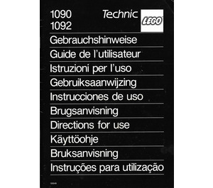 LEGO Computer Interface A Directions for Use - 1090, 1092