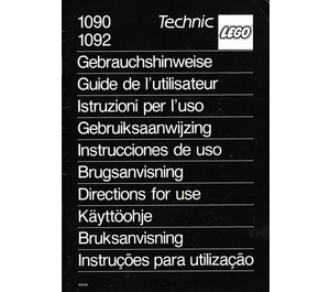 LEGO Computer Interface une Directions for Use - 1090, 1092