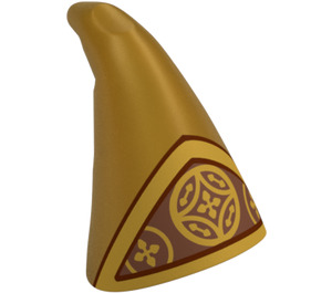 LEGO Cône Chapeau avec Hogwarts Architect Gold Paterne (17349 / 104896)