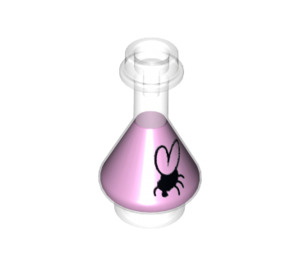 LEGO Conical Flask with Magenta Fluid and Fly (2608 / 22374)