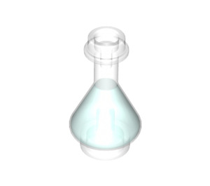 LEGO Conical Flask with Transparent Light Blue Fluid (2608 / 93549)