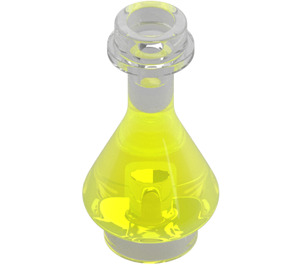 LEGO Conical Flask with Transparent Neon Green Fluid (38029 / 93549)