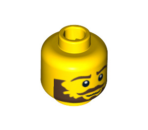 LEGO Conquistador Head (Safety Stud) (3626 / 10020)