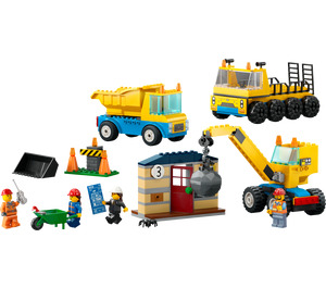 LEGO Bouw Trucks en Wrecking Bal Kraan 60391