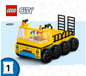 LEGO Bouw Trucks en Wrecking Bal Kraan 60391 Instructions