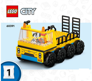 LEGO Construction Trucks and Wrecking Ball Crane 60391 Instruktioner