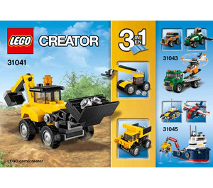 LEGO Construction Vehicles Set 31041 Instructions