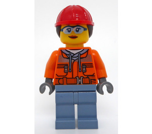 LEGO Byggarbetare, Kvinna (60385) Minifigur