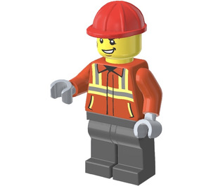 LEGO Stavební dělník Minifigurka