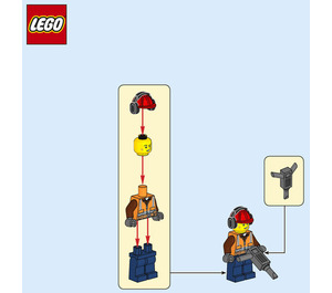 LEGO Bouw worker 952111 Instructions