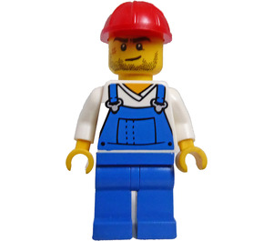 LEGO Construction Worker with Scar Minifigure