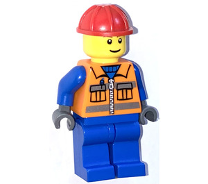 LEGO Construction Worker with Smile Minifigure