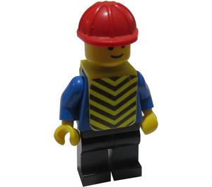 LEGO Construction Worker with Stickered Vest Minifigure