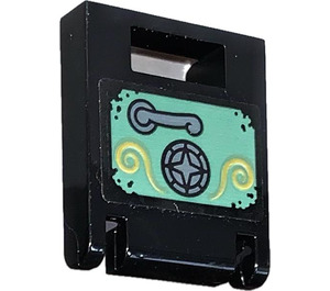 LEGO Container Box 2 x 2 x 2 Door with Slot with Safe Door Sticker (4346)