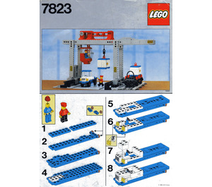 LEGO Container Crane Depot Set 7823 Instructions