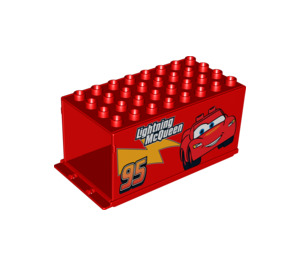 LEGO Container with Lightning McQueen Decoration (89195 / 89200)