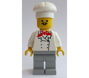 LEGO Cook mit rot Schal und Light Grey Beine Minifigur