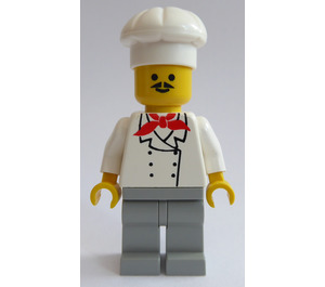 LEGO Cook med Röd Scarf och Ljus Grey Ben Minifigur