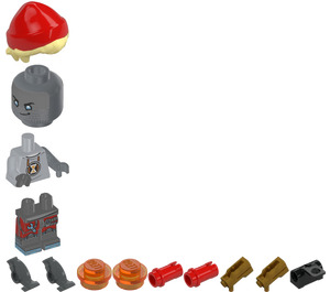 LEGO Cooper - Robot with Red Cap and 2 Stud Shooters Minifigure