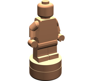 LEGO Le cuivre Minifig Statuette (53017 / 90398)