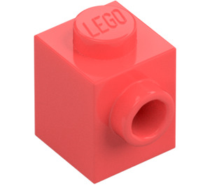 LEGO Corallo Mattoncino 1 x 1 con Bottoncino su Uno Lato (87087)