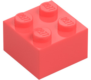 LEGO Koraalkleurig Steen 2 x 2 (3003 / 6223)