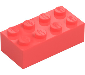 LEGO Koral Cegła 2 x 4 (3001 / 72841)