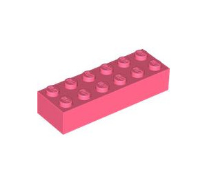 LEGO Coral Brick 2 x 6 (2456 / 44237)