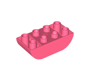 LEGO Koralle Duplo Backstein 2 x 4 mit Gebogen Unterseite (98224)