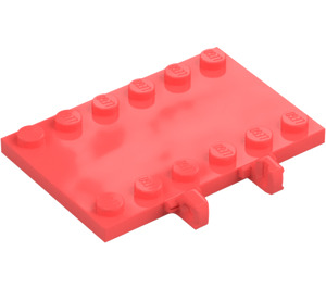 LEGO Korálová Závěs Deska 4 x 6 (65133)