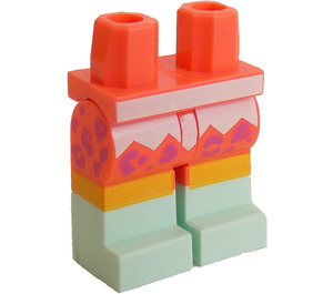 LEGO Koraalkleurig Kitty Pop Minifiguur Heupen en benen (3815 / 50508)