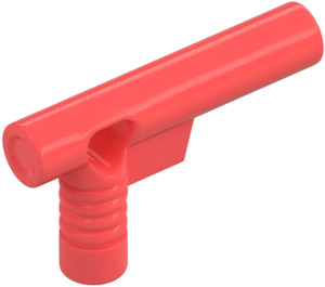 LEGO Coral Minifig Hose Nozzle with Side String Hole without Grooves (60849)